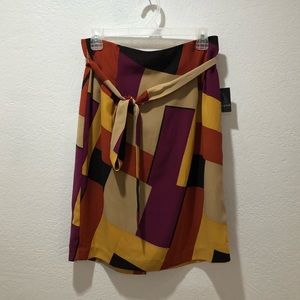 NWT! Sears Apostrophe Colorblock Skirt